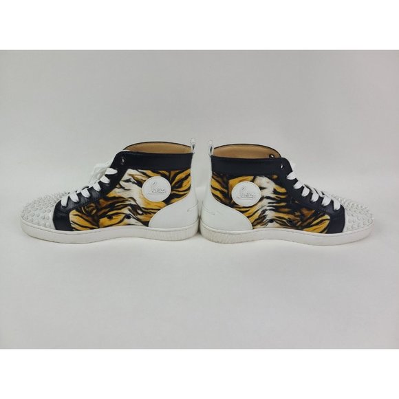 CHRISTIAN LOUBOUTIN Lou Spikes BENGAL Trainers Sneakers - 44 / 11 - Picture 3 of 11